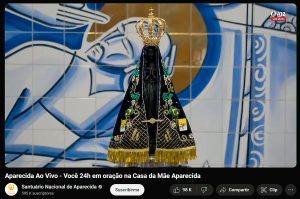 Directo en Youtube desde Aparecida.