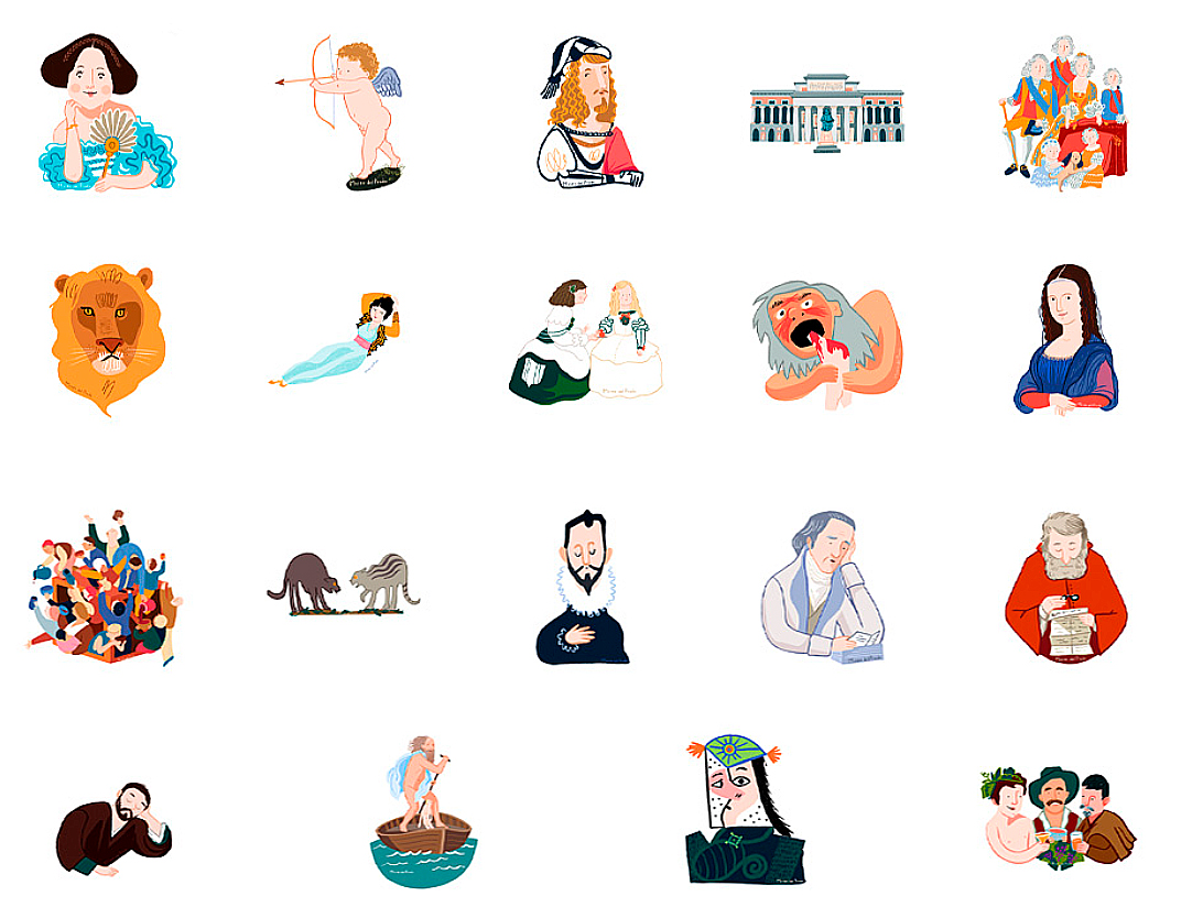 Colección de Stickers del Museo del Prado.