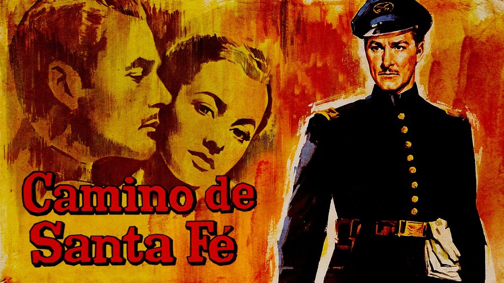 Camino de Santa Fe (1940), protagonizada por Errol Flynn y Olivia de Havilland.